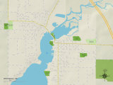 Political Map of Whitehall  MI