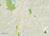 Political Map of Woodstock  GA