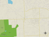 Political Map of Wixom  MI