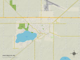 Political Map of Worthington  MN