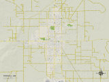 Political Map of Roswell  NM