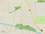 Political Map of Worth  IL
