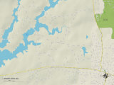 Political Map of Woodlawn  NC