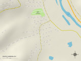 Political Map of South Corning  NY