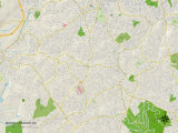 Political Map of Mount Lebanon  PA