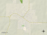 Political Map of Tishomingo  OK