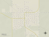 Political Map of Temple  OK