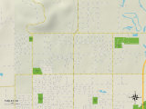 Political Map of Turley  OK