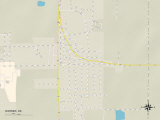 Political Map of Warner  OK