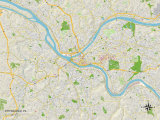 Political Map of Pittsburgh  PA