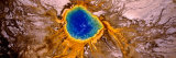 Aerial View of a Hot Spring  Grand Prismatic Spring  Yellowstone National Park  Wyoming  USA