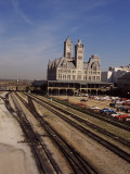 Railroad Tracks at the Union Station  Nashville  Davidson County  Tennessee  USA