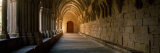 Corridor of a Monastery  Poblet Monastery  Conca De Barbera  Tarragona Province  Catalonia  Spain