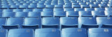 Empty Blue Seats in a Stadium  Soldier Field  Chicago  Illinois  USA