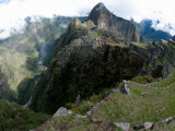 View of Incan Ruins  Machu Picchu  Peru