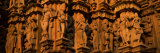 Carving Details of Temple  Khajuraho Temple  Khajuraho  Chhatarpur District  Madhya Pradesh  India