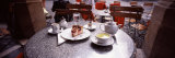 Food Served on a Table in a Restaurant  Stuttgart  Baden-Wurttemberg  Germany