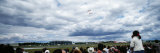 Spectators Watching an Air Show  Red Arrows  Farnborough  England