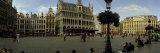 People Relaxing in a Market Square  Grand Place  Brussels  Belgium