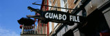 Signboard Outside of Restaurant  Gumbo File Restaurant  French Market  New Orleans  Louisiana