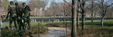 Tourists in a Park  Vietnam War Memorial  Washington DC  USA