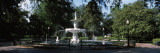 Fountain in a Park  Forsyth Park  Savannah  Chatham County  Georgia  USA