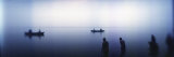 People Taking a Ritual Dip in a River  Ganges River  Varanasi  Uttar Pradesh  India