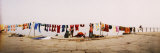 Hanging Clothes Out to Dry after Washing Them in the River  Ganges River  Varanasi  Uttar Pradesh  