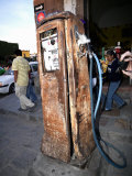 Old Fuel Pump Along a Street  San Francisco Street  San Miguel De Allende  Guanajuato  Mexico