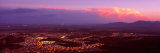 Aerial View of a City Lit Up at Sunset  Phoenix  Maricopa County  Arizona  USA