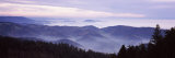Hills Covered with Fog  Northern Black Forest Region  Baden-Wurttemberg  Germany