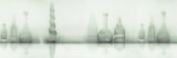 Assorted Glassware on a White Background