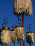 Khentii Province  Tridents Hoisted to Celebrate the Name of Genghis Khan  Mongolia