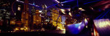 Buildings Lit Up at Night  Millennium Park  Chicago  Cook County  Illinois  USA