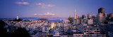 View of a Cityscape from Nob Hill  San Francisco  California  USA