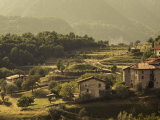Lombardy  Lake District  Lake Garda  Tremosine Plateau  Mountain Landscape by Cadignano  Italy