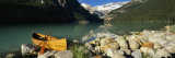 Canoe at the Lakeside  Lake Louise  Banff National Park  Alberta  Canada