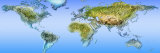 Close-Up of a World Map