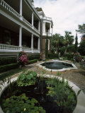 Fountains in Front of Mansion  Calhoun Mansion  Charleston  Charleston County  South Carolina  USA