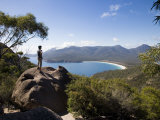 Wineglass Bay Lookout on the Freycinet Peninsula  Tasmania  Australia