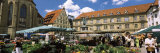 Group of People in a Street Market  Schillerplatz  Stuttgart  Baden-Wurttemberg  Germany