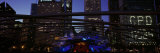 Buildings Lit Up at Night  Millennium Park  Chicago  Cook County  Illinois  USA