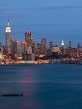 New York City  Manhattan  Panoramic View of Mid Town Manhattan across the Hudson River  USA