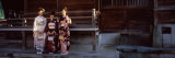Three Women in Kimono Celebrating Seijin No Hi  Sagamihara  Kanto Region  Honshu  Japan