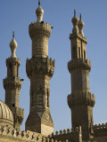 Minarets of the Al-Azhar Mosque in Islamic Cairo  Egypt