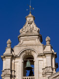Baroque Bell Tower of St Paul's Cathedral at Heart of Ancient Walled City of Mdina  Malta