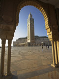 Hassan Ii Mosque in Casablanca  the Third Largest in World after Those at Mecca and Medina  Morocco