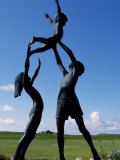 Tresco Children Statue in the Abbey Gardens  Scilly Islands  UK