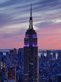 New York City  Manhattan  View Towards Downtown; Empire State Building from Rockerfeller Centre  US