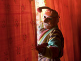 Masked Man  Festival  Trashichhoe Dzong  Thimpu  Bhutan